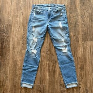 7 For All Mankind NWOT Ankle Skinny Jeans 29